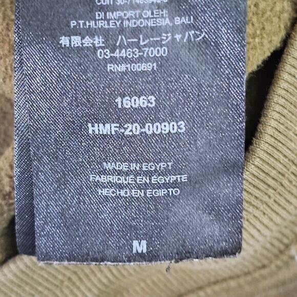 Hurley Sweatpants Mens Medium Green Jogger Drawstring Outdoors Hiking Logo Gym - Picture 9 of 12